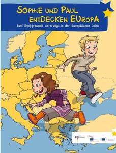 Sophie und Paul entdecken Europa / spielerisch mit Rätseln, Ausmalbilder und Bastelbögen / kostenlos / Freebee