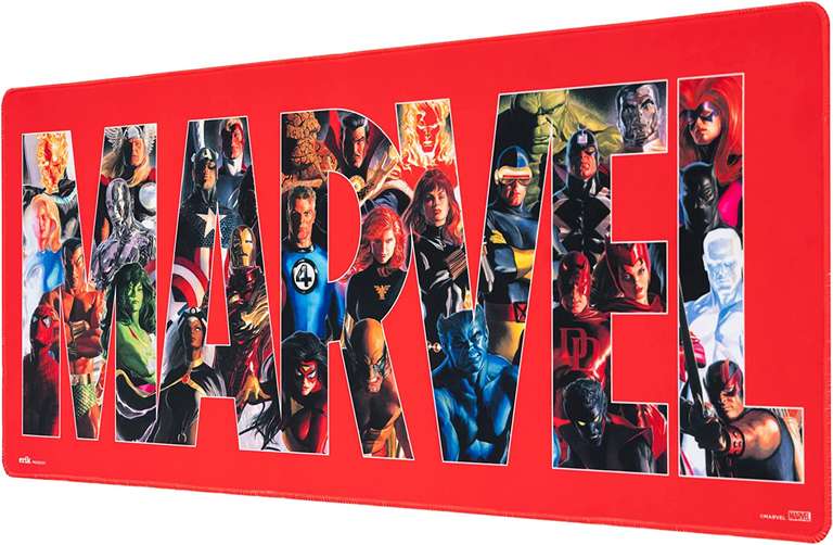 Marvel - Timeless Avengers - XL Gaming-Mauspad / Schreibtischunterlage (85 x 35 x 0,4 cm, 100% wasserabweisend und rutschfest, rollbar)