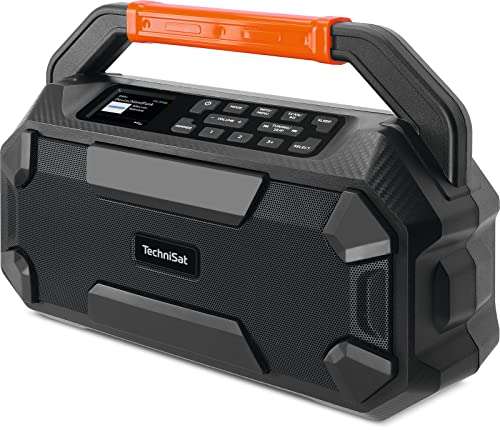 TechniSat DIGITRADIO 231 OD – DAB+ Outdoor-Boombox mit Akku (Baustellenradio, Bluetooth, 18 V Akku Makita, Bosch Professional, DeWalt)
