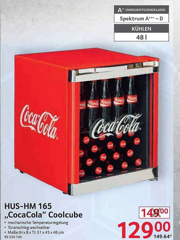 Coca Cola Cube Kühlschrank über CB mit Selgros Befugnis