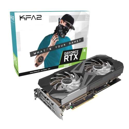 (Amazon) KFA2 Grafikkarte GeForce RTX 3060 Ti EX LHR (1-klick-OC-Funktion), 36ISL6MD1WTK