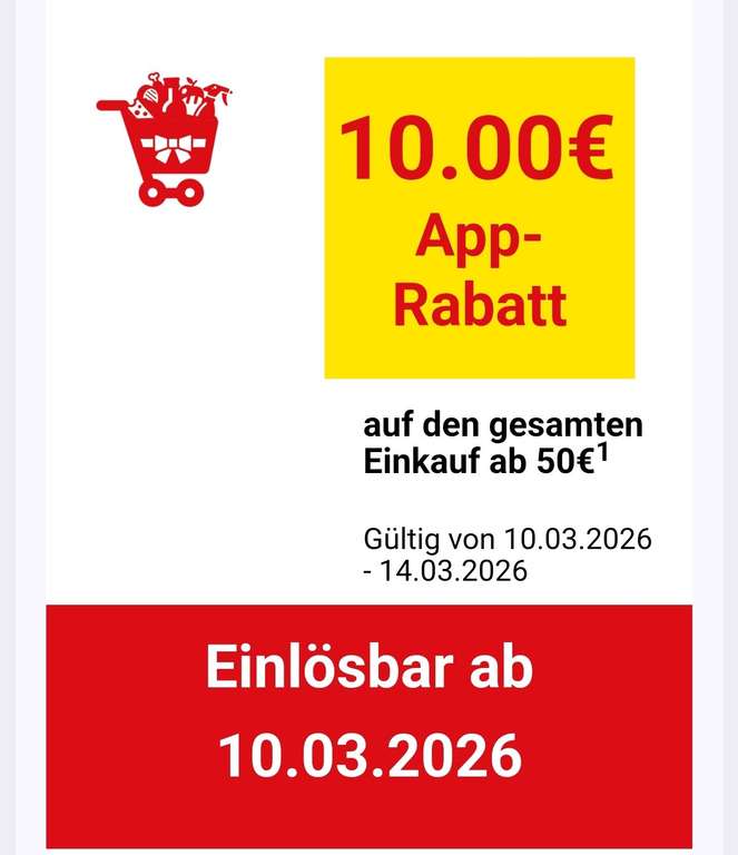 Einen Rabatt Netto: 10€ Rabatt-Coupons für deinen Einkauf ab 50€! | mydealz