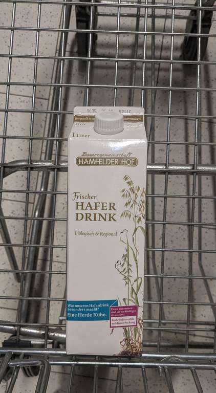 Gratis 1 Liter Frischer Hafer Drink [Lokal Hamburg]
