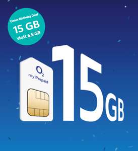 o2 My Prepaid M - 15GB statt 6,5GB (225Mbit/s) - befristetes Geburtstags-Special Angebot -