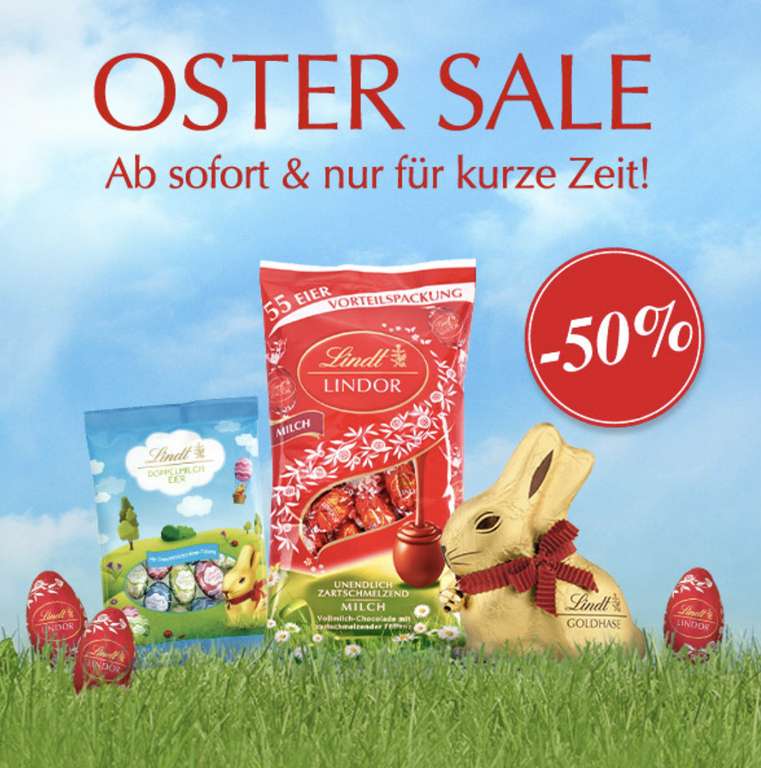 Lindt Oster Sale / Alle Oster Artikel 50% reduziert!
