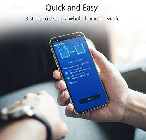 [Amazon Business-Kunden] Asus ZenWiFi XT8 AX-WLAN System 2in1 Mesh Zugangspunkte-Set