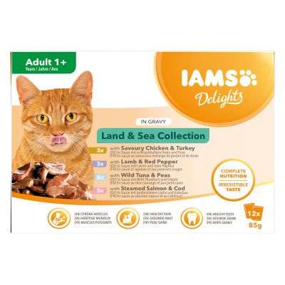 10% Neukunden-Rabatt auf IAMS Katzenfutter z.B. IAMS Delights Adult Land & Sea Mix