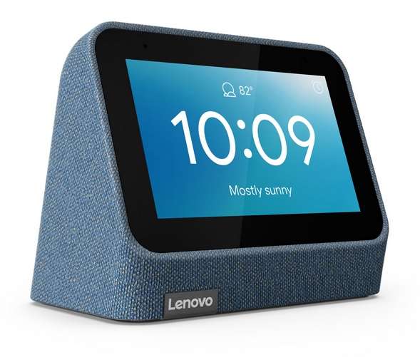 Lenovo Smart Clock 2 Blau, Grau oder Schwarz (Modell 2021), Android, iOS komp., Google Assistant