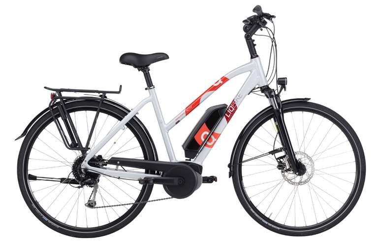 LIQBIKE Activ 9-Gang Bosch Active Line Plus 400 Wh Trapez rot