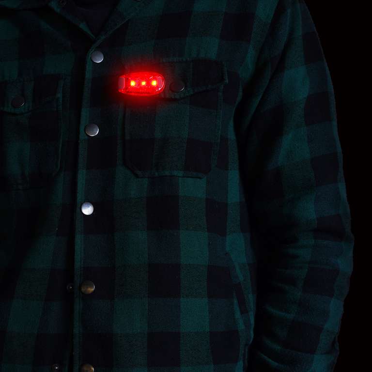 LED Sicherheits-Klemmleuchte mit Blinklicht von Hama inkl. Schraubendreher & 2 Knopfzellen CR2032