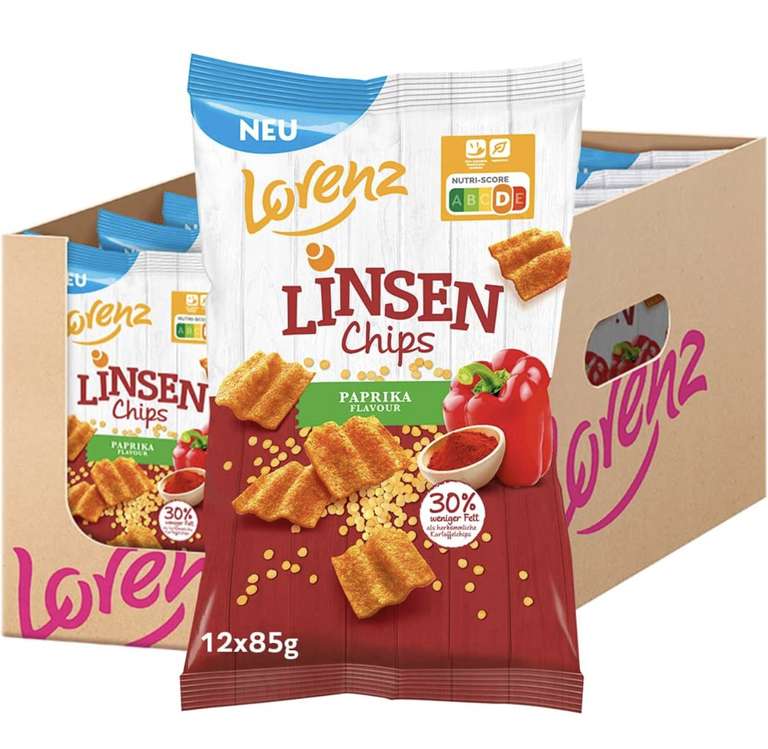 Amazon Lorenz Linsen Chips 12 Stück(Coupon personalisiert)