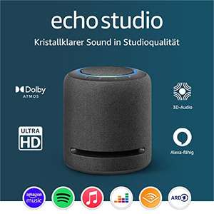 Amazon Echo Studio Schwarz 25 % Trade-In Möglich