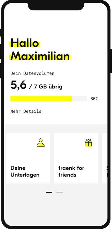 Fraenk Mobilfunktarif im Telekom Netz mit Allnet & SMS Flat & 8GB für 10€