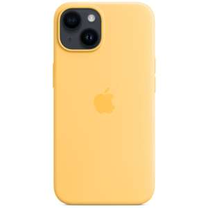 Apple Silikon Case mit MagSafe für iPhone 14 in Sunglow / Sonnenlicht (MPT23ZM/A)