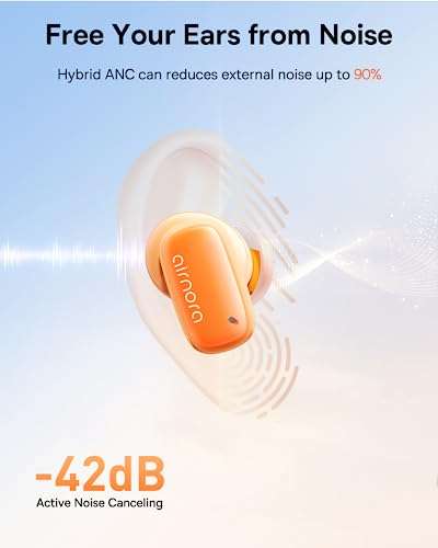 [Amazon Prime] Baseus Airnora 2 - Bluetooth Kopfhörer Kabellos mit Active Noise Cancelling nochmal günstiger: 23,99 Euro