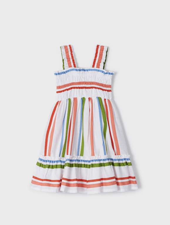 mayoral Sommersale Kinderkleidung z.B. Kleid mit Guipure für Mädchen