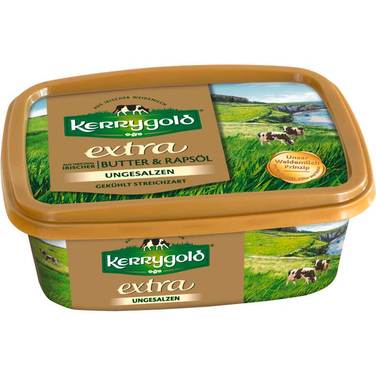 Kerrygold extra gesalzen oder ungesalzen je 250-g-Becher für 1,09 €
