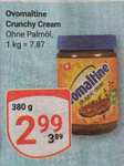 Ovomaltine Crunchy Cream 380 g Glas für ab 1,99 € (Angebot + Coupon) - ohne Palmöl [Globus]