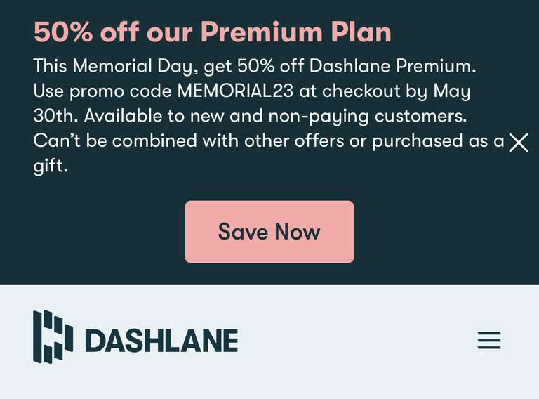 Dashlane Premium 50% Rabattcode (nur Neukunden) zum Memorial Day