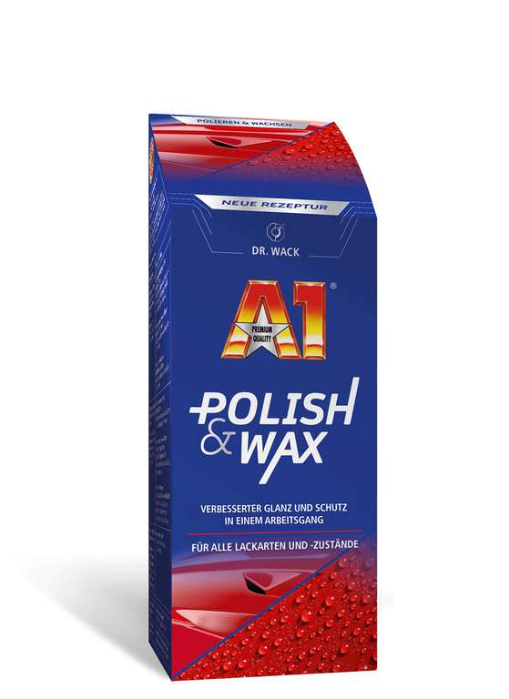 Dr. Wack – A1 Polish & Wax 250 ml – NEUE FORMEL I Auto-Politur & Auto-Wachs mit Carnauba (Prime)