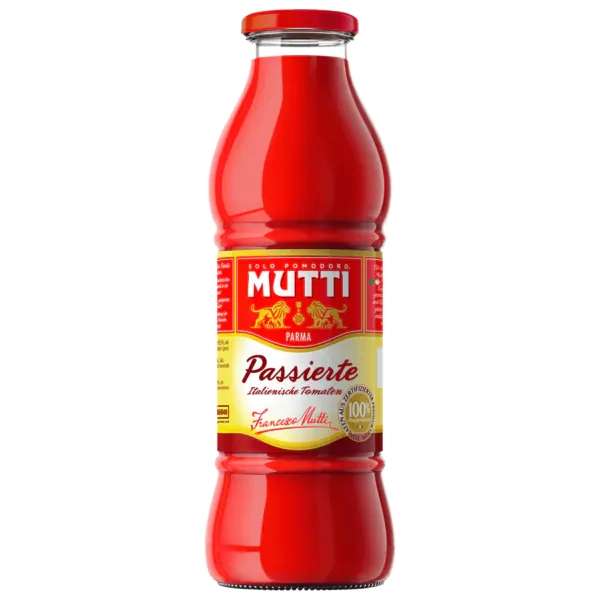 Hit: 700g Flasche Mutti Passata "Passierte" Tomate aus Italien, sowie Tomatenkonzentrat in 200g Tube für 1,19€