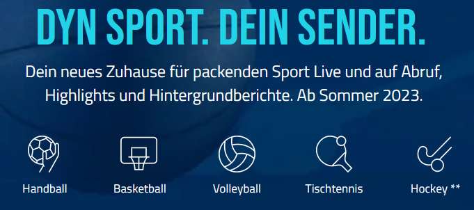 Dyn-Sport, Handball, Basketball, Volleyball, Tischtennis, Hockey - Jahresabo