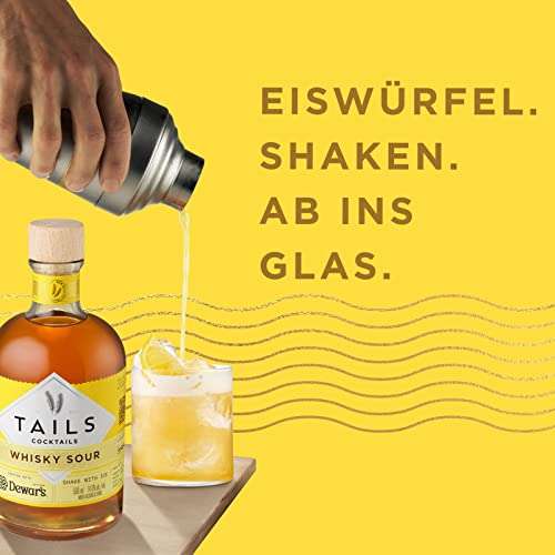 Tails Cocktails Whisky Sour, mit Dewar’s Scotch Whisky gemixt 14,9% Vol., 500 ml (Prime)