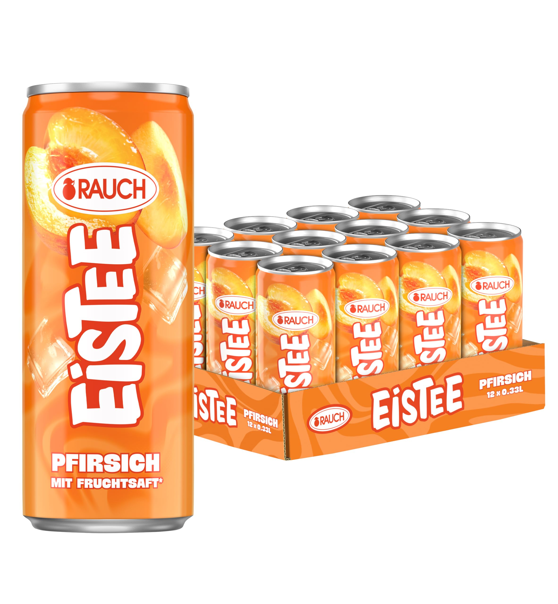 (Amazon Sparabo )Rauch Eistee Pfirsich | Erfrischendes Getränk | 12x 330ml Dosen / Pfandfehler dadurch Preisfehler / effektiv 5,78€