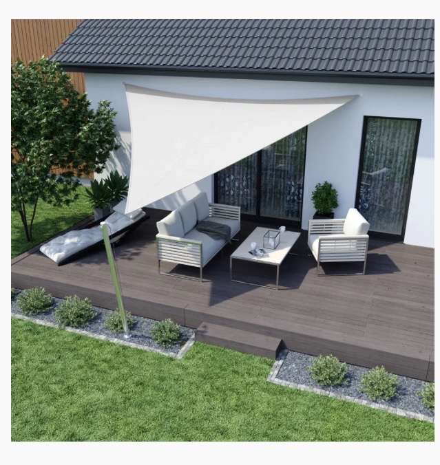 Sonnensegel Polyester wasserabweisend 4,0 x 4,0 x 4,0 m dreieck azurblau at  Jalousiescout | mydealz