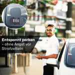 Needit Park Lite SOLAR I Parkscheibe elektrisch mit Zulassung vom Kraftfahrt-Bundesamt I Solarzellen I Schwarz