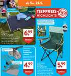 Camping-Stuhl 120 kg, faltbar  72x90x52 cm, ab ALDI SD, ab 23.5, 5,99  -  mydealz