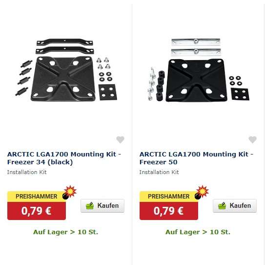ARCTIC LGA1700 Montage-Kit - Freezer 34 (eSports) / Freezer 50