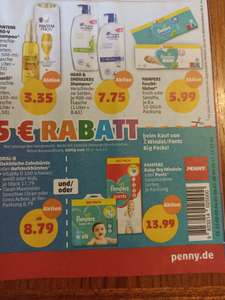 [Penny] Pampers beim Kauf von 2 Pampers Big Packs 5€ Rabatt