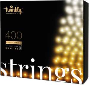 twinkly Smarte Lichterkette STRINGS mit 400 4,3mm LED AWW weiss/warmweiss - mit Newsletter