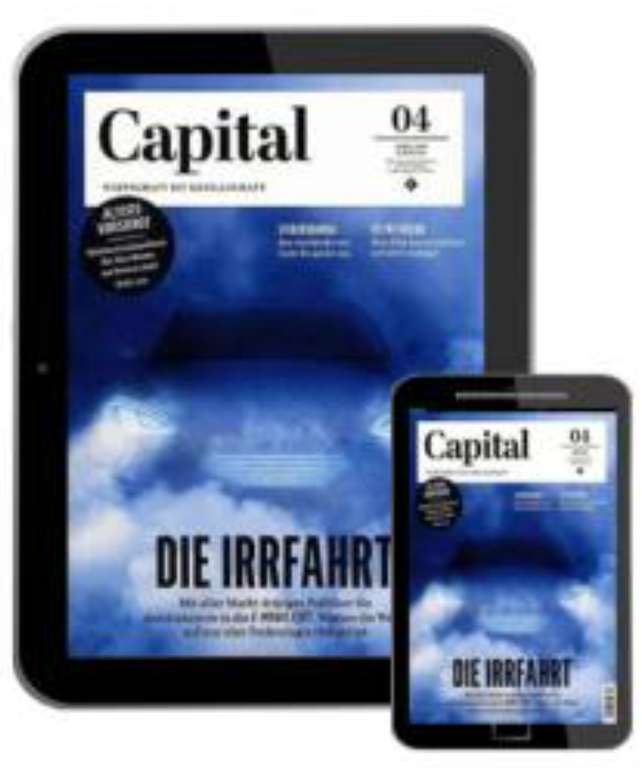 Capital E-Paper Jahresabo (12 Ausgaben) für 75,04 € mit 75 € BestChoice-/ Zalando- oder Douglas-Gutschein als Prämie bei Hobby+ Freizeit