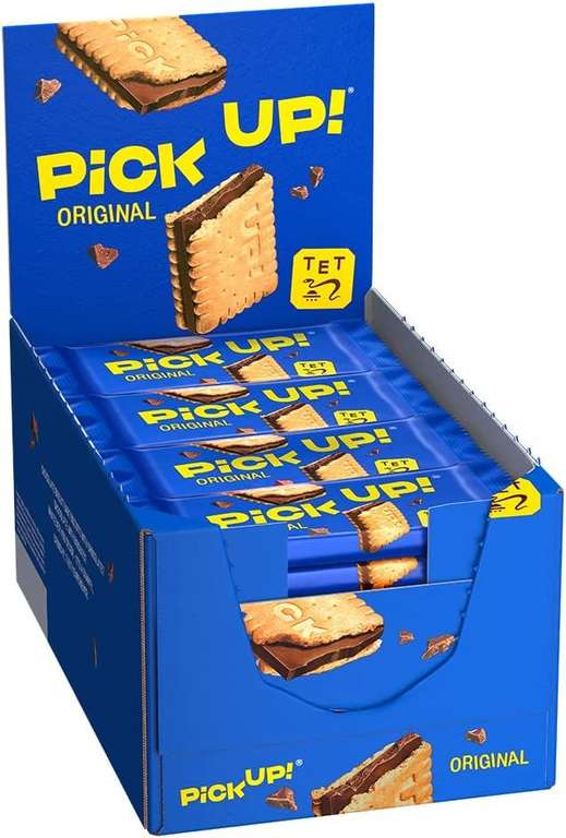 PiCK UP! Original - Keksriegel - 24 Einzelpackungen im Thekenaufsteller | 4,33€ möglich [Prime Spar-Abo]