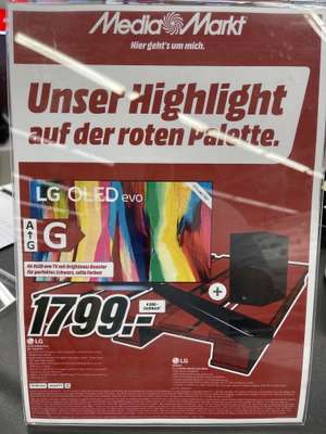 Media Markt Elmshorn LG OLED55C27LA Fernseher + DSN8YG Soundbar