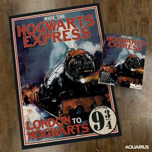 [Prime] Aquarius Harry Potter: Ride the Hogwarts Express Puzzle (1000 Teile, Offizielles Lizenzprodukt, ab 14 Jahren)