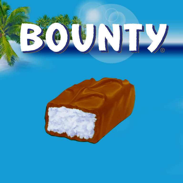 4 Packungen Bounty Schokoriegel, Kokos und Schokolade (4 x 9 x 28.5g = 1,03kg) [PRIME/Sparabo; für 6,57€ bei 5 Abos)