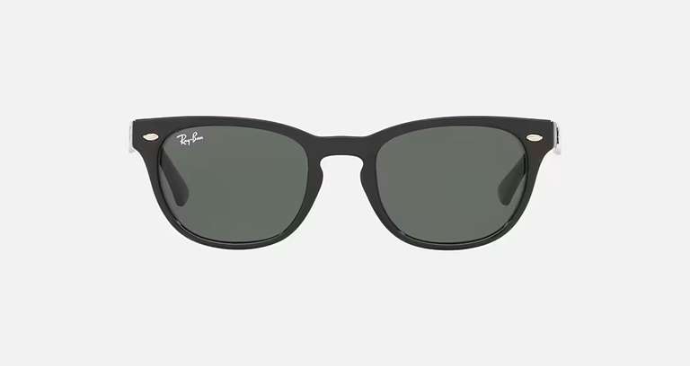 50% Rabattcode auf die Ray-Ban RB4140 Sonnenbrille (schwarz glänzend) Gr. S / Gläser in Grün / Schmal, mit hohem Steg / kostenfreie Retoure