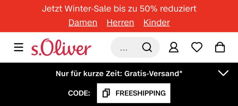 s.Oliver Winter-Sale bis -70% z.B.: Pullover für 14,99€