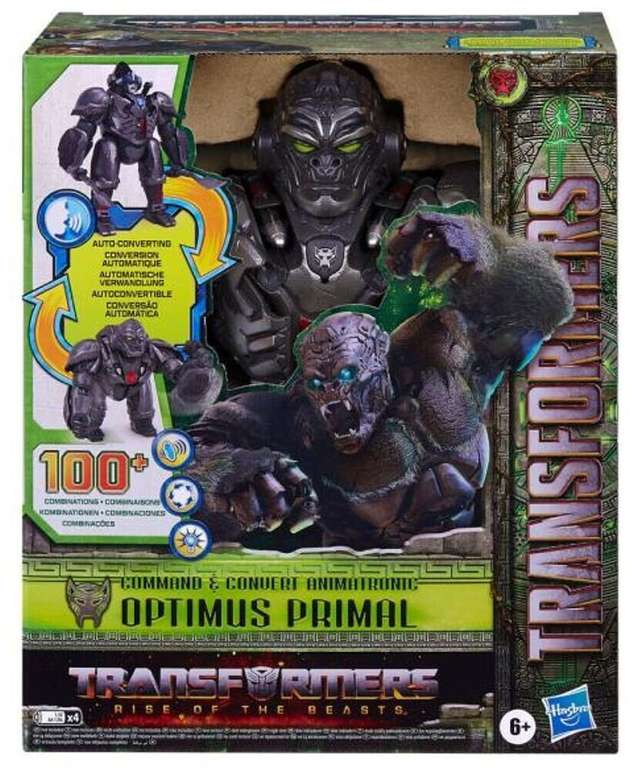 [Smyths Toys] Transformers: Rise of the Beasts Command & Convert animatronische Figur Optimus Primal