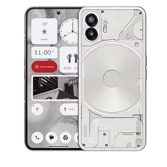 Netto-Markendiscount Nothing Phone (2) (12/256GB) Weiß/Grau Smartphone 539.-€
