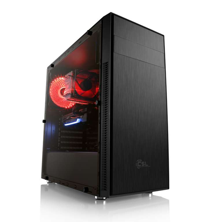 Gaming PC CSL Sprint 5809 - Asus TUF RTX 3060Ti 8GB GAMING, Ryzen 5 4500 (oder R5 5500 +45€), 16GB RAM, 500GB SSD NVMe