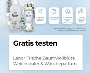 GZG 100% Cashback Lenor Frische Baumwollblüte Weichspüler