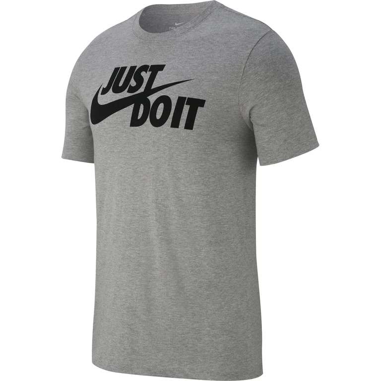 Nike NSW Just Do It Swoosh T-Shirt für Herren in Grau (Gr. S)
