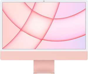 Apple iMac 24" 2021 M1 8/256GB Rosé (8-Core GPU, 23.5", 4480x2520, 500nits, 2x TB3, 2x USB-C, Wi-Fi 6, LAN im Netzteil, Touch ID-Tastatur)