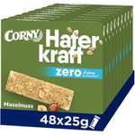 Corny Haferkraft Zero Kakao / Haselnuss 48 Riegel (Amazon Prime Sparabo personalisiert)