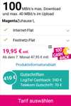 Telekom DSL Aktion: 100€ Cashback aufs Bankkonto für Neukunden in den Tarifen MagentaZuhause M oder L (mit/ohne MagentaTV)