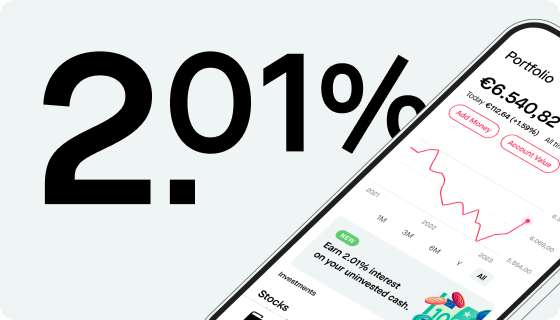 2,01 % Zinsen auf nicht investiertes Geld bei BUX Zero